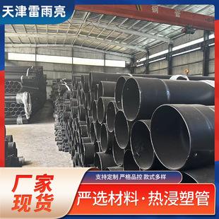 Composite Plastic Coated Steel Pipe, Electric Power Threading Pipe, Socket Hot Dip Galvanized Steel Pipe, 6m Plastic Coated Steel Pipe Dn200