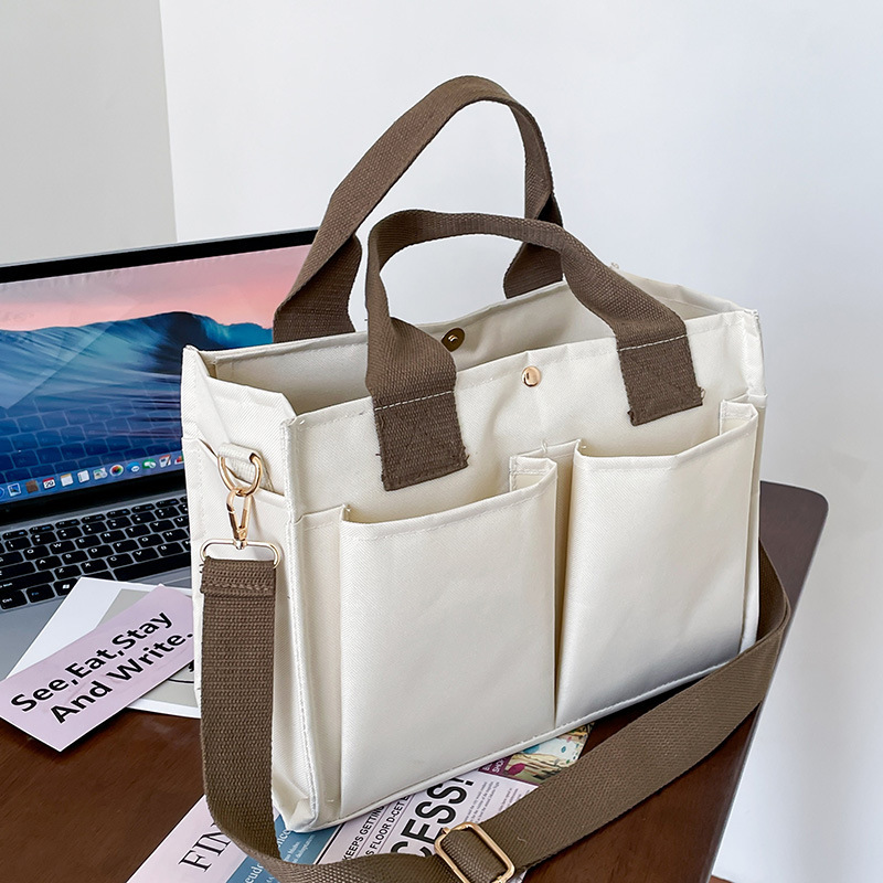 Korean Ins Style Multifunctional Large Capacity Diaper Bag, Fashionable Multi-Compartment Maternity Crossbody & Handbag - Thumbnail 2