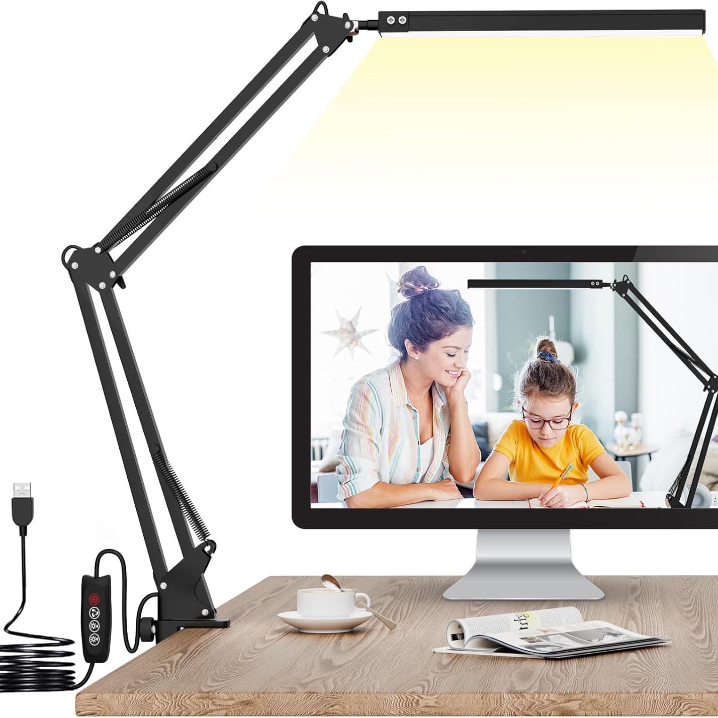 LED folding table lamp