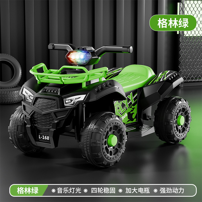 Transfronterizos para niños 6v motocicleta eléctrica ATV motocicleta todoterreno cuatro ruedas niños coche de playa coche eléctrico para niños y niñas