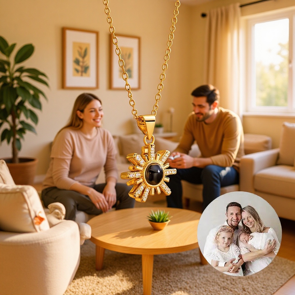 欧美跨境链条个性八芒星100语言投影项链图片简约吊坠厂家直销