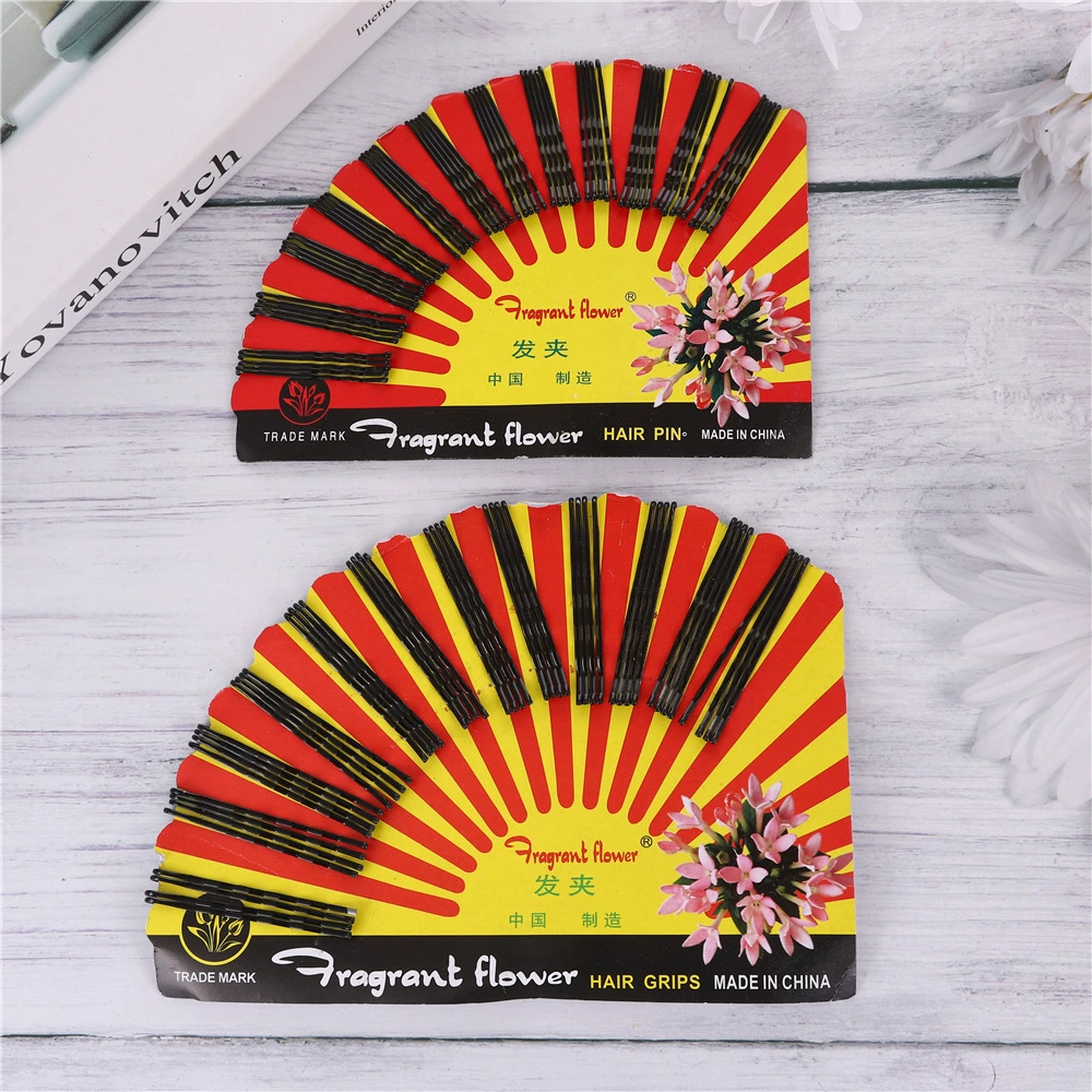 Веерообразная черная заколка для волос одним словом большая веерообразная заколка для волос из стальной проволоки волнистая заколка одноразовая заколка для волос оптом долларовый магазин