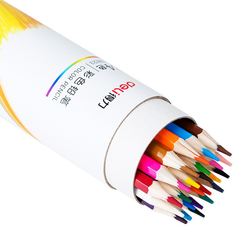Deli colored pencils 24 colors 36 colors 48 colors 72 colors water-soluble oily color lead painted color pencil painting set