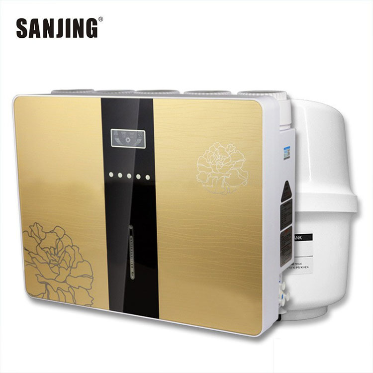 Purificador de agua para el hogar purificador de agua inteligente tipo caja de cinco niveles de seis generaciones 90g purificador de agua de micro aguas residuales RO de gran caudal