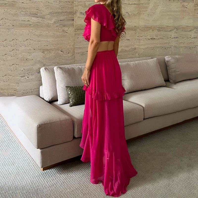 V-neck Casual Dress Image 5