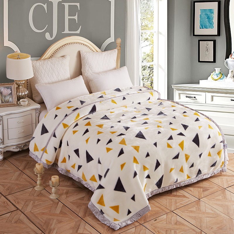 正品双层加厚拉舍尔绒毯秋冬毛毯单双人学生盖毯抗静电云毯批发