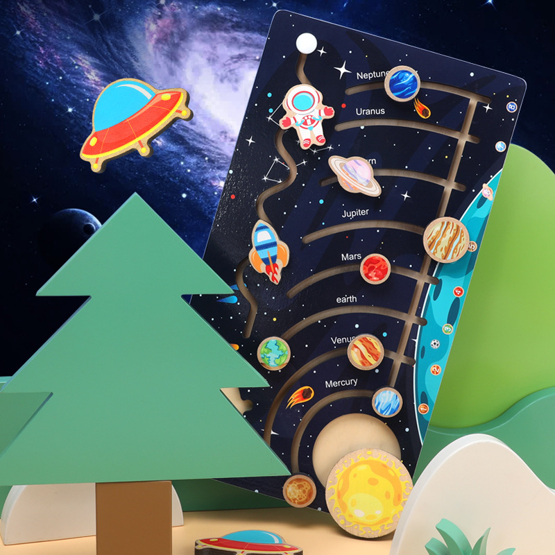 Children's Solar System Nine Planets Movement Puzzle Universe Planet Early Education Science Exploration Gift for Children's Day Children's Solar System Nine Planets Movement Puzzle Universe Planet Early Education Science Exploration Gift for Children's Day