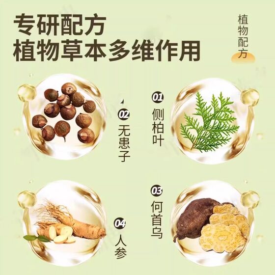 Ginseng Polygonum multiflorum Platycladi Leaf Shampoo Shampoo Side Plant Natural Herbal Oil Control Antipruritic Moisturizing Pure Handmade Soap