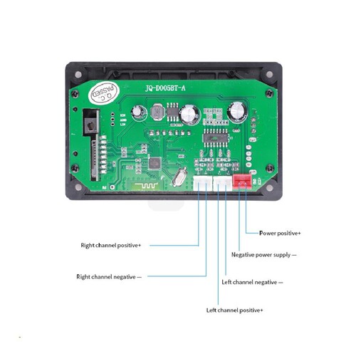 JQ Jin Qiangsheng Electronic Power 2*40W Bluetooth module car amplifier board mp3 decoding board Bluetooth amplifier board