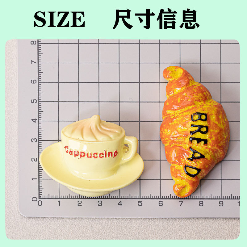 2025 新大型模擬パンおもちゃ diy ジュエリークリエイティブ樹脂冷蔵庫マグネットアクセサリーペアブラインドバッグ|undefined