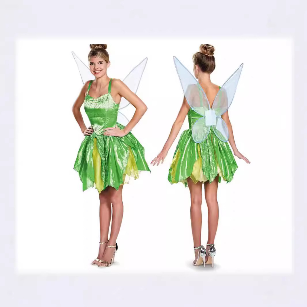 European and American Cross-Border Foreign Trade Classic Style Fairy Elf Cosplay Halloween Butterfly Wings Dress