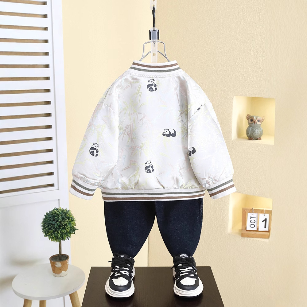 7803 Chaqueta para niños Primavera y otoño Camiseta de béisbol coreana para niños 2025 primavera nueva chaqueta de primavera para bebés