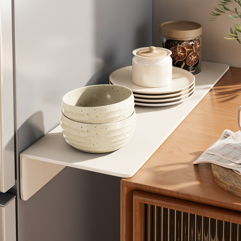 Kitchen Refrigerator Gap Board Side Extension Board, No-Drill Household Storage Board, Countertop Gap Shelf
