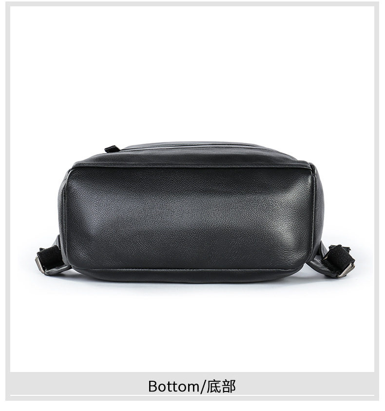 Ba lô nam da bò thật da ngựa điên , balo du lịch đựng laptop 16 inch — 2259 màu đen nổi, 2252 màu đen rơi tự nhiên, Phiên bản nâng cấp màu cà phê 2252, Màu nâu ngựa điên 2252 chi tiết 43