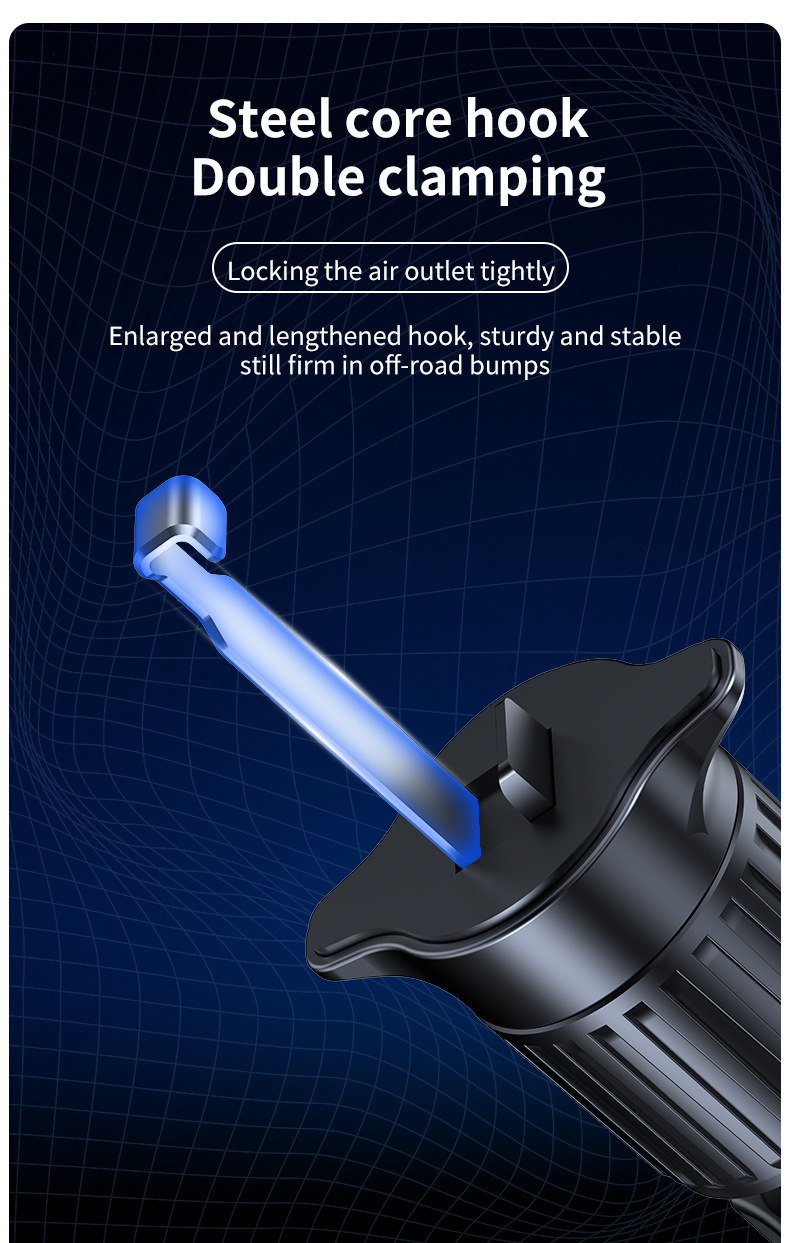 Cross-border hot-selling car mobile phone navigation bracket steam instrument panel suction cup multi-function gravity telescopic mobile phone bracket