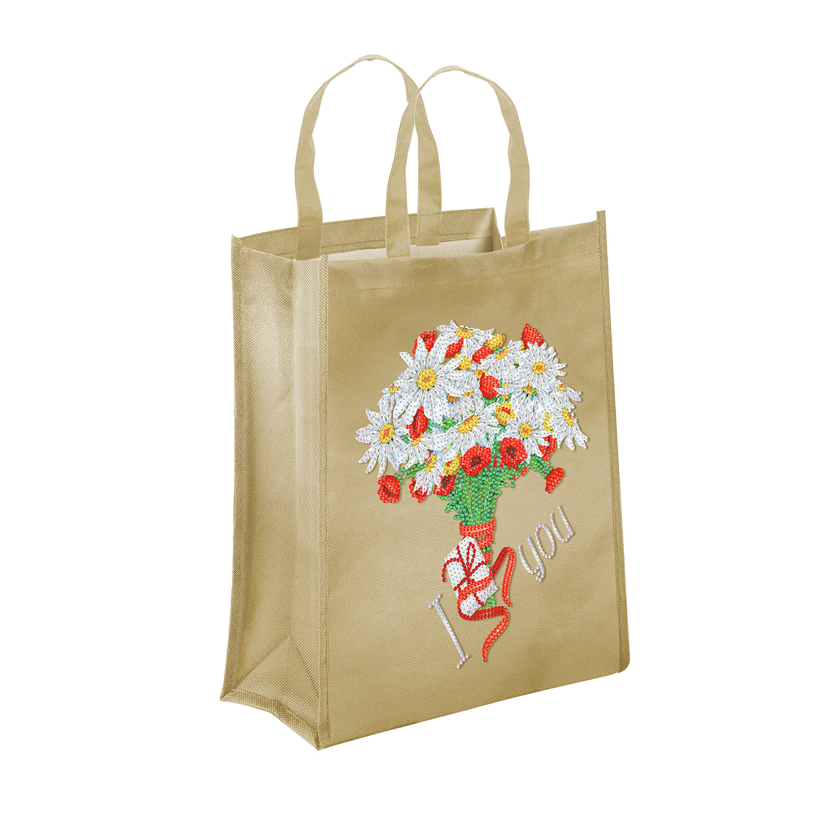 Diamante pintura periférica transferencia de calor bricolaje bolsa de protección del medio ambiente diamante punteado a mano punto de cruz bolsa de tela Oxford se puede distribuir