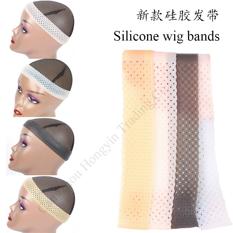 Спортивная повязка для волос, силиконовая резинка для волос, эластичная, влагоотводящая, для париков, нескользящая, не спадает, дышащая, для бега
