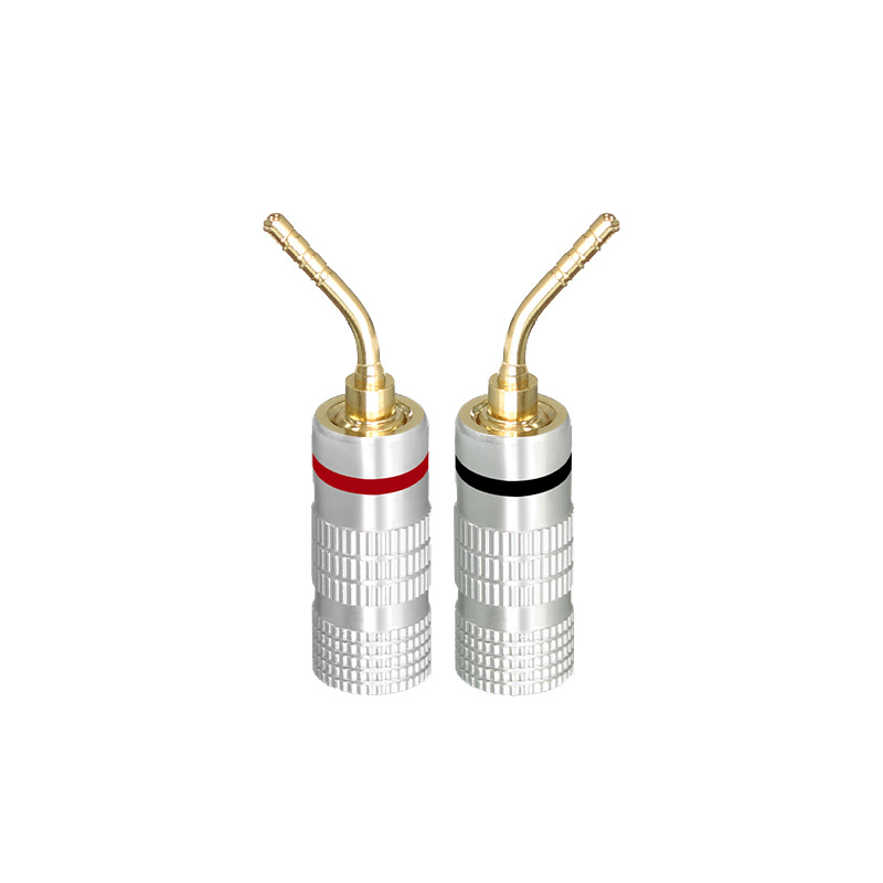 Nakamichiバナナプラグ銅金メッキ発熱スピーカースピーカーケーブル溶接なし4.5mmバナナヘッド