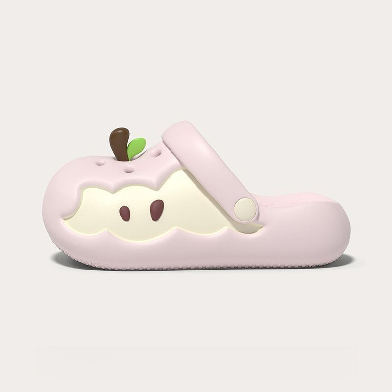 Apple Crocs 夏用滑り止めサンダル 包頭レディース厚底スリッパ|undefined