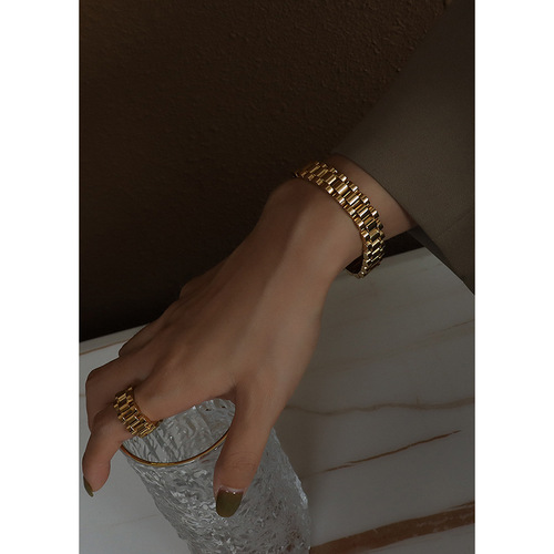 Rolex style European and American ins combination texture bracelet bracelet jewelry accessories exaggerated bracelet hip-hop bracelet