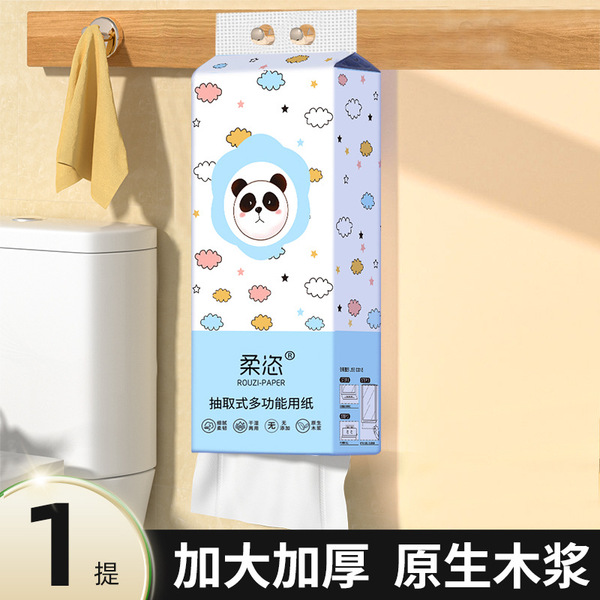 Soft 1280 hanging hanging hanging paper large packaging whole box wholesale napkin toilet paper household hair generation
