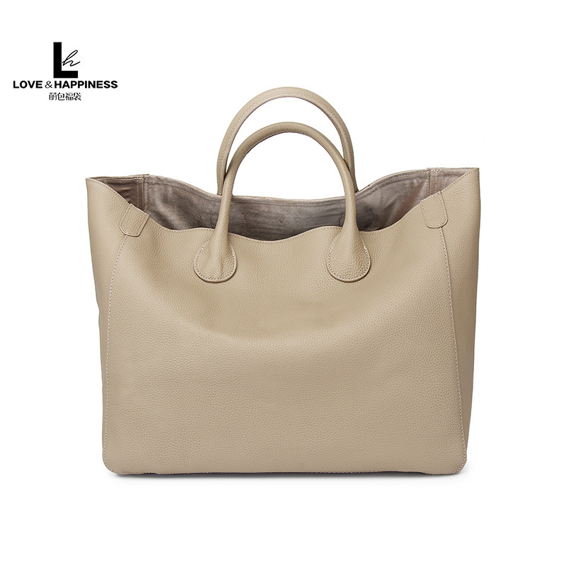 Cute Bag Lucky Bag Open European and American Bag Hand-Held Women's Bag Simple Personalized Tote Bag Extra Large Capacity