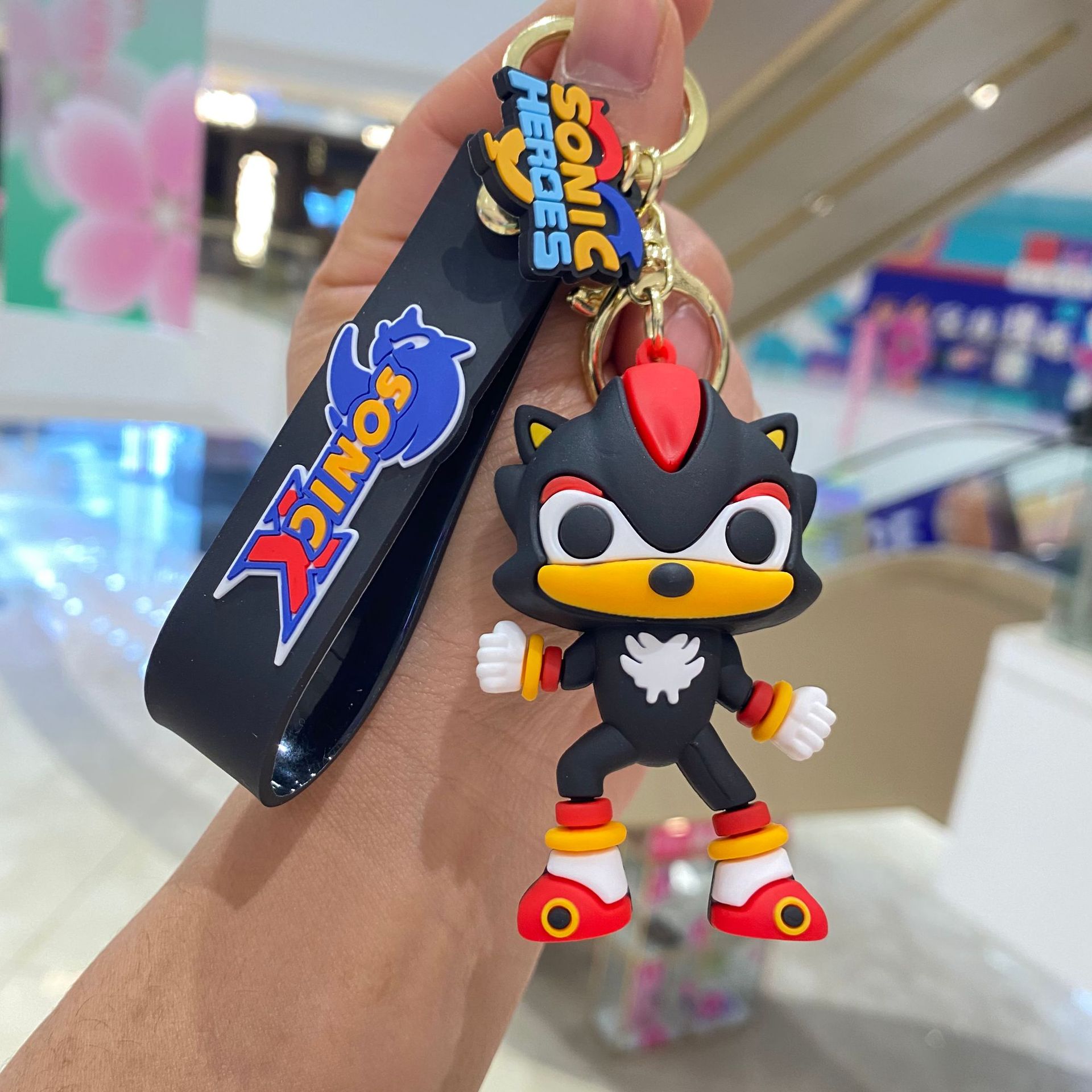 Nueva velocidad variable Sonic muñeca llavero colgante de dibujos animados anime muñeca llavero joyería regalo al por mayor