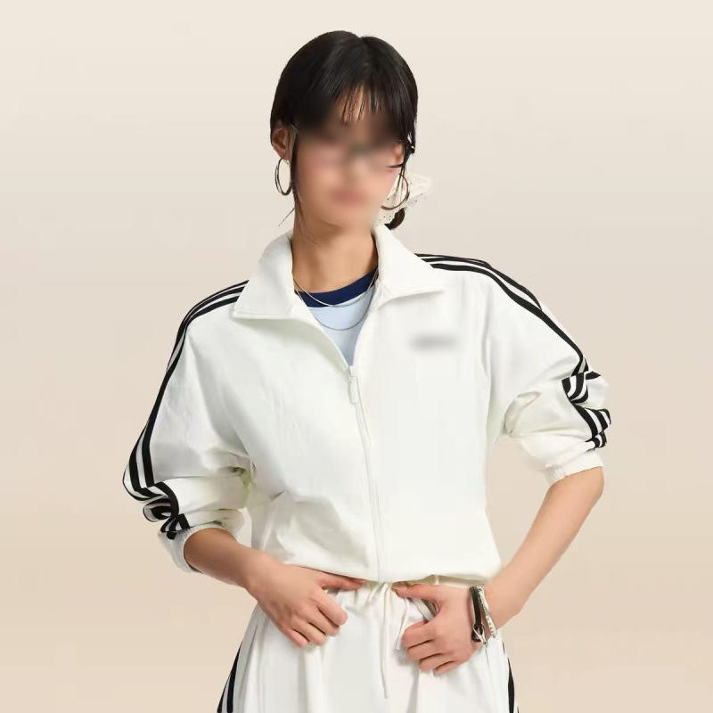 Trendy loose-fit stand-up collar outerwear, popular windbreaker, high-street cardigan, unisex American-style streetwear, same style as the popular brand