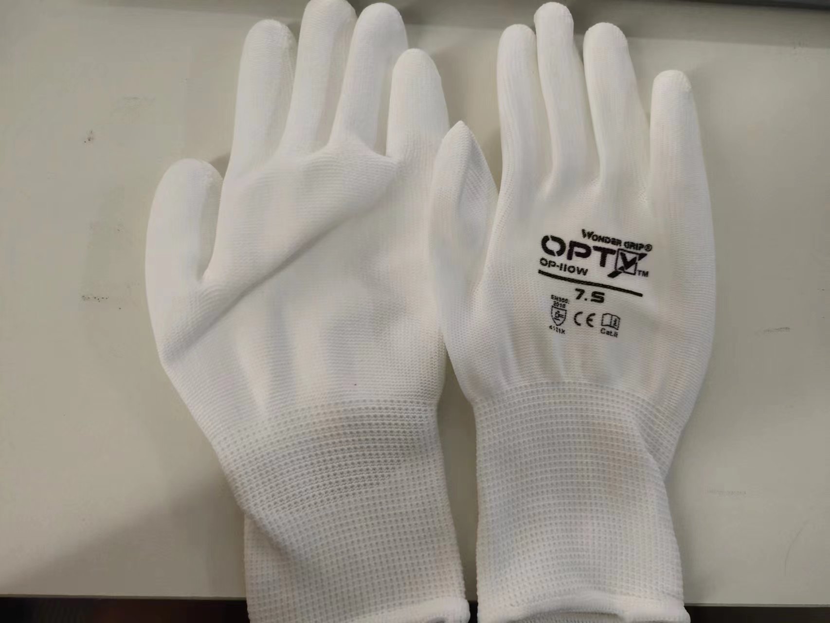 Duoqili OP-100W PU Guantes recubiertos con palma Sitio de construcción Guantes DE TRABAJO antideslizantes resistentes al desgaste Manejo de construcción Guantes de protección laboral