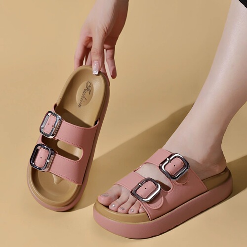 Summer new style exterior beach shoes, high-end fashion women's sandals, open-toe soft soled princess shoes, Roman shoes wholesale