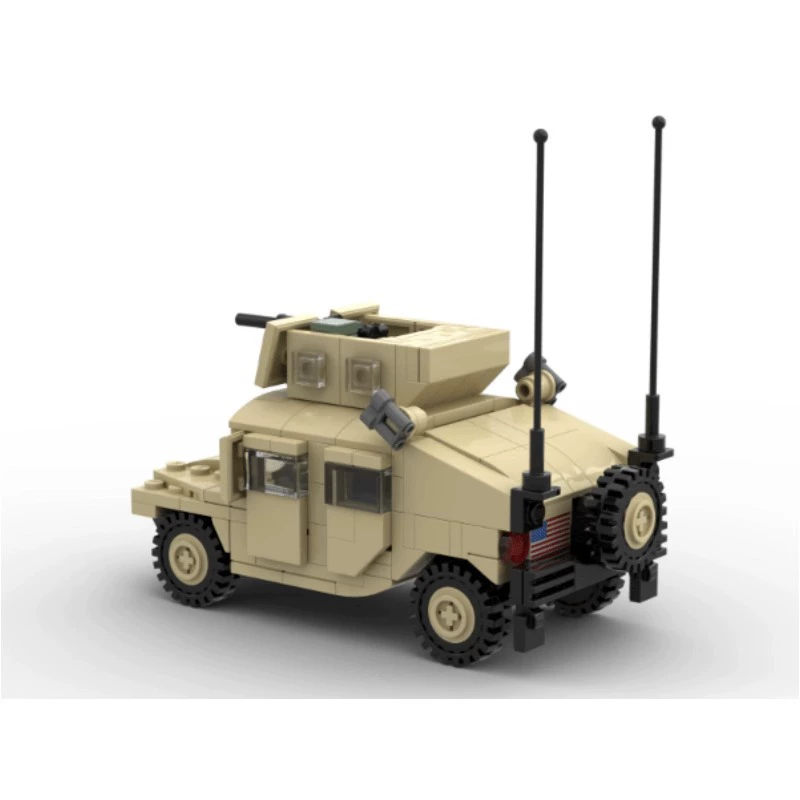 Конструктор MOC военного серии Hummer M1025 совместим с мини-блоками сборки, кросс‑бордер