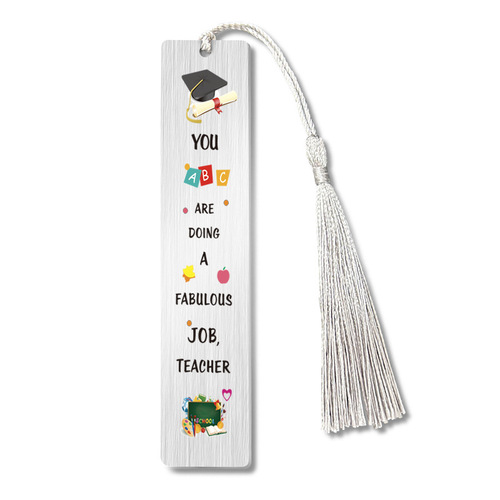 Bookmarks European and American cross-border color-printed stainless steel bookmarks for teachers Teacher’s Day Graduation Season Thanksgiving Gift Metal Bookmarks