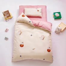 A类60支长绒棉数码印花款幼儿园多件套托班早教宝宝床品床单被套