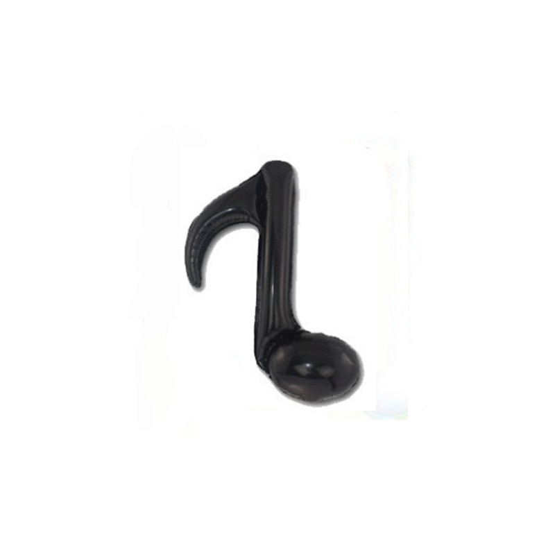 8 puntos de una sola nota globo símbolo de la música de aluminio película de aluminio 16 puntos notas dobles globo de papel de aluminio