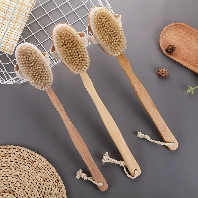 Деревянная длинная щетка для рук bath brush, щетка для ванны, щетка для спины