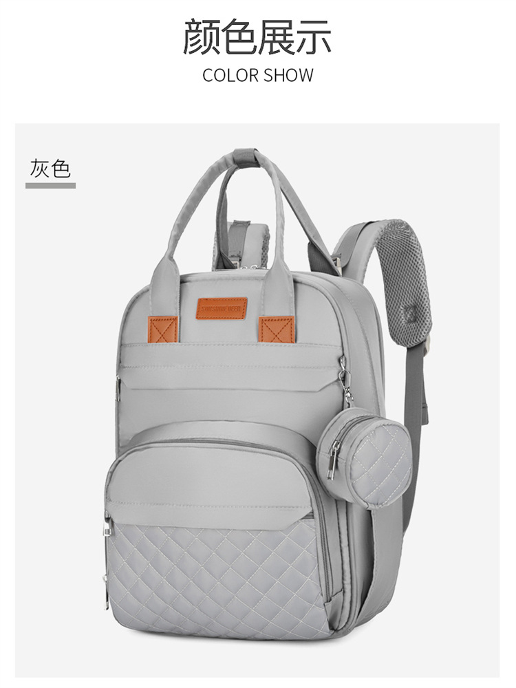 Cross-border exclusive for mother and baby bags, 2025 new large-capacity portable travel diaper bag for both shoulders, printable Mommy bag undefined