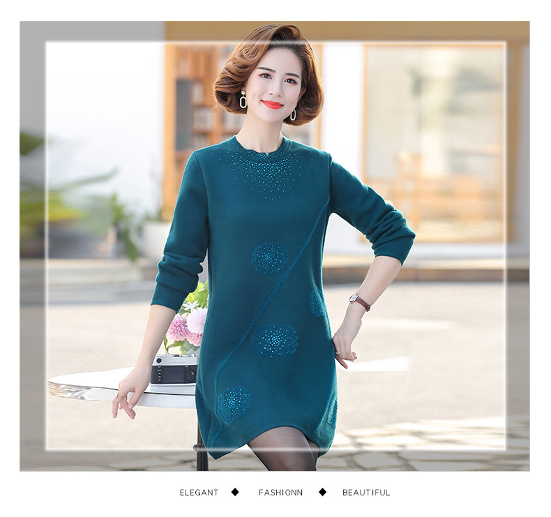 D7400 1090K ÁO LEN NỮ TONTDI MÙA XUÂN THU ĐÔNG TRUNG NIÊN DÀY ẤM THỜI TRANG NỮ G03 SẢN PHẨM MỚI