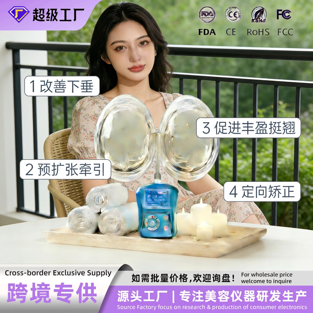 Cross-border electric breast massager, breast beauty device, breast massager for women, smart home electric breast enhancer, firming device