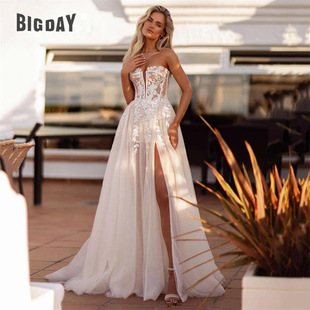 French High-End Forest Style Super Fairy Wedding Dress with Tail 2025 New Bride Small Person Welcome Outing Gauze Light Travel Photography