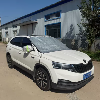 car cover, cross-border export model, Car clothing - silver-universal-door-snow-guard