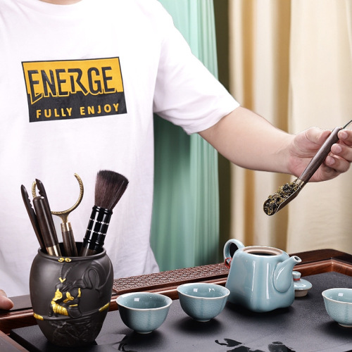 Creative tea spoon tea set accessories tea spoon tea scoop tea shovel measuring spoon Gongfu tea tea leaf spoon logo