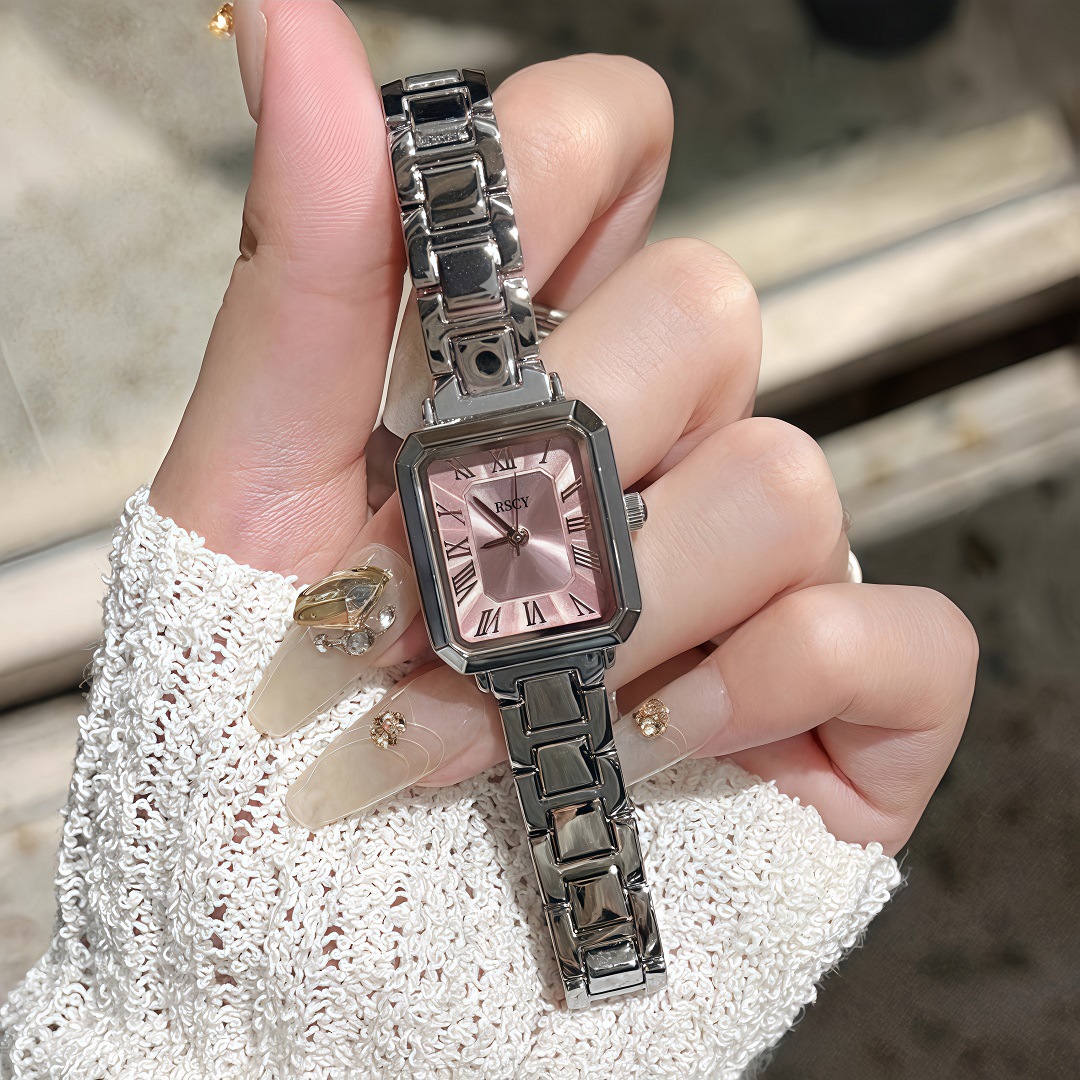 RSCY High-value Bracelet Women's Watch Workplace Artistic Temperament Bracelet Small Square Watch Simple Temperament Women's Watch