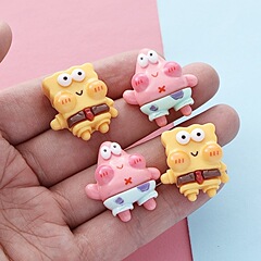 Creative Cute Cartoon Resin Accessory DIY Cream Adhesive Phone Case Headband Hair Clip Accessory Material Wholesale