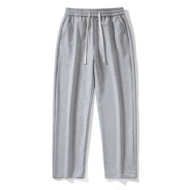 Sports Pants Men's Summer Thin 2024 New Loose Straight Gray Sweat Pants Youth Wide Leg Casual Pants