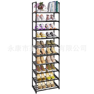 Cross-border Storage Multi-layer Combination Simple Shoe Rack Household Doorway Shoe Rack 10-layer Single Row