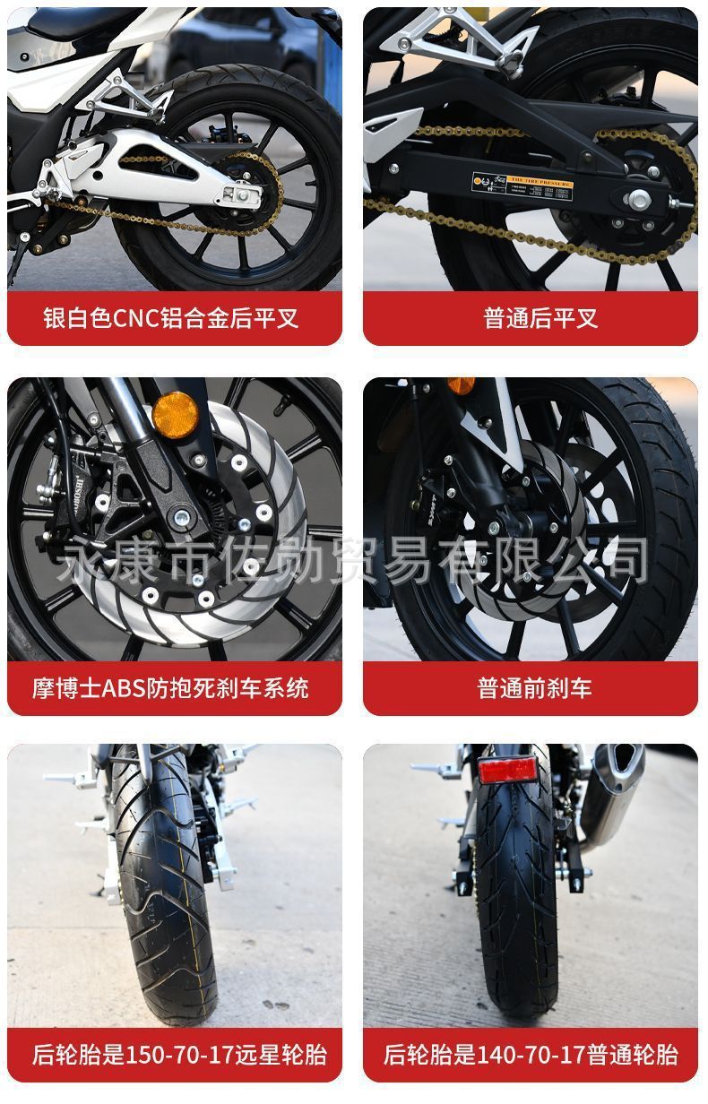 DaoLang dual-cylinder water-cooled heavy-duty street bike, high-displacement road racing motorcycle, can be registered, with Euro 4 standard and electronic fuel injection