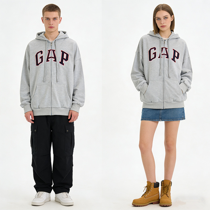 g p cross-border export men's and women's embroidered logo fleece hooded sweatshirt with all three labels, available for drop shipping g p cross-border export men's and women's embroidered logo fleece hooded sweatshirt with all three labels, available for drop shipping