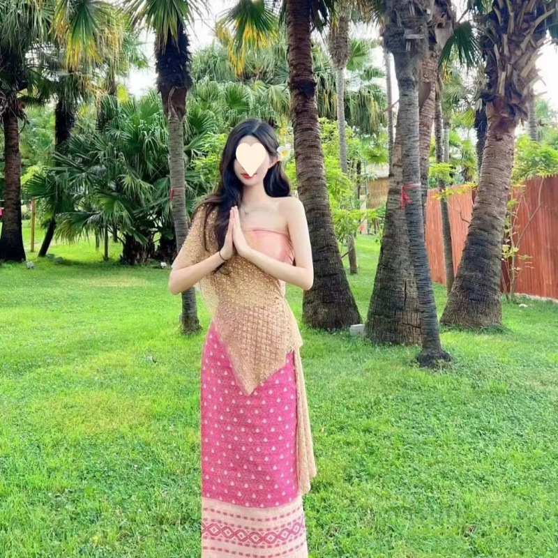 新しい西双版納ダイ族服インターネット有名人旅行写真スタジオ写真スリーピースエスニックステージ衣装クロスボーダー|undefined