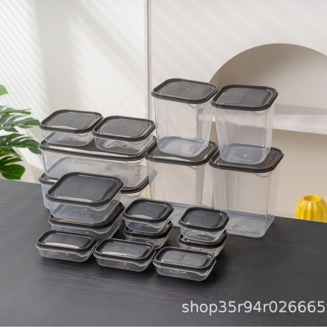 Nuevos alimentos caseros, frutas, caja de almacenamiento, caja de plástico, caja de acabado, 17 juegos de caja de almacenamiento, caja de almacenamiento