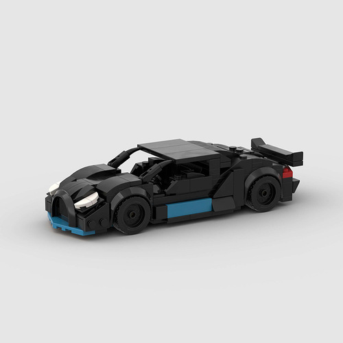 Children's toy car model sports car compatible with Lego racing small particles DIY building blocks MOC educational technology wholesale